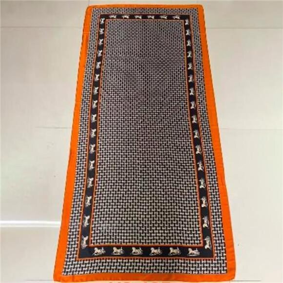 Multi Print Silky Scarf And Shawl - Picture 2 of 3